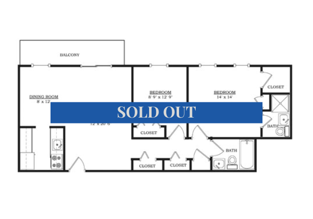 2BR/2BA – Furnished