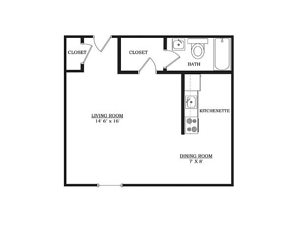 Studio – Furnished